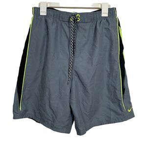 Nike Grey Athletic Swim Trunks